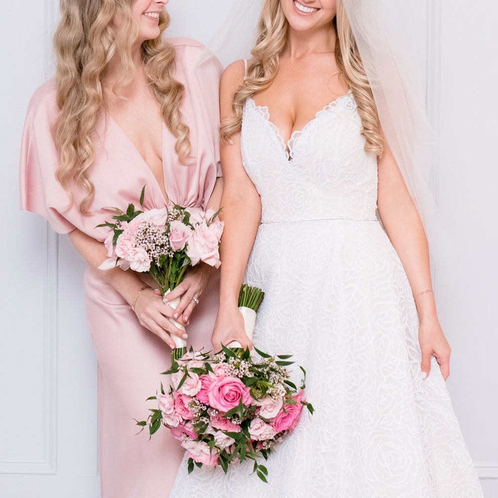 BHLDN Leila Satin Charmeuse Maxi Dress size US 4